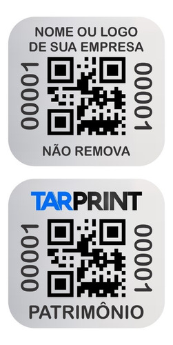 Etiquetas Qr Code 20x20mm Prova Água/calor 300 Un Pb