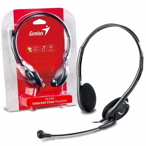 Auricular Con Microfono Genius Hs-200c Skype Chat