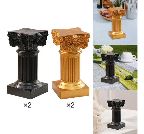 4x Pilar Romano Estatua Pedestal Soporte Boda Hogar Cocina