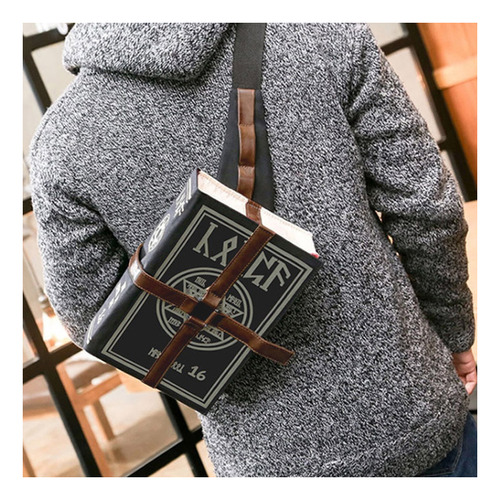 Bolso Bandolera Gótico Con Libro De Hechizos Mágicos Para Re