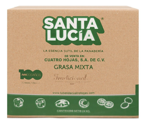 Manteca Santa Lucia 24 Kg.