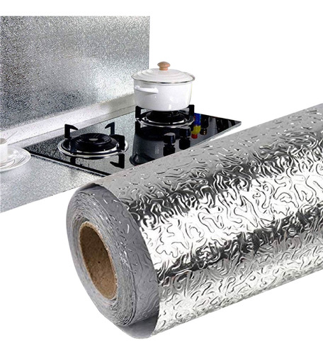 Aluminio Autoadhesivo Protector Cocina Resistente Al Agua