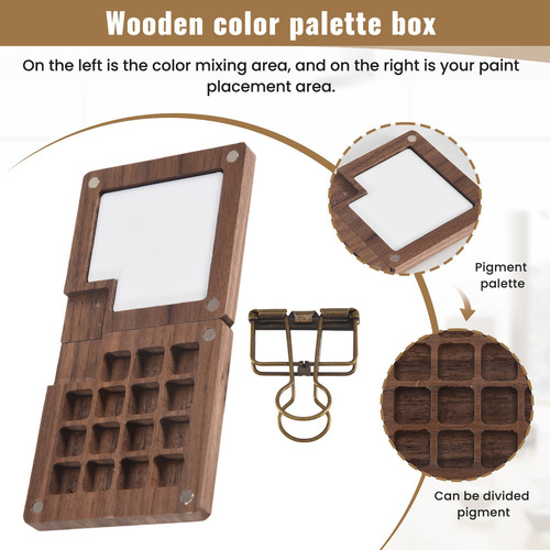 Paleta De Acuarela Portátil, Paleta De Cuaderno De Bocetos D