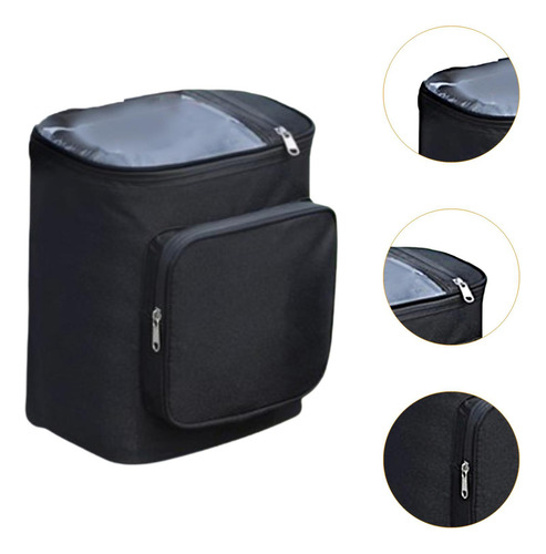 Bolsa De Almacenamiento Frontal Bolsa Transparente Negra
