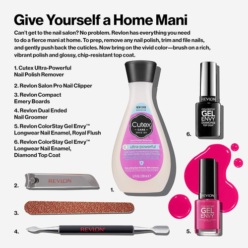Lima De Uñas Compacta Revlon, Lima De Doble Cara, Esencial P