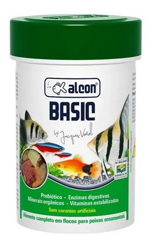 Alcon Ração Para Peixe Basic Em Flocos 50g