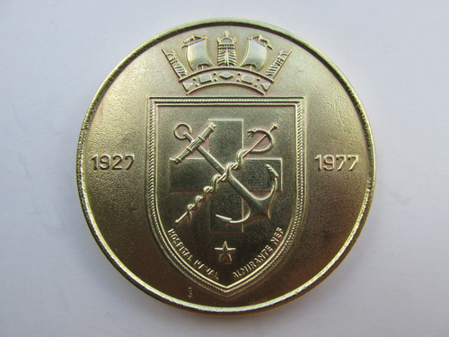  Medalla Hospital Naval Almte Nef Armada Chile 1977 Escasa