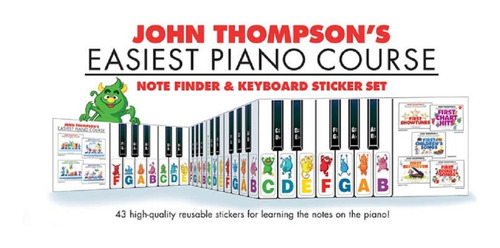 Easiest Piano Course: Note Finder & Keyboard Sticker Set.