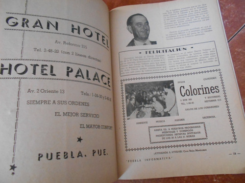 Revista Antigua Puebla Informativa #1 Gustavo Diaz Ordaz 60s (Usado)