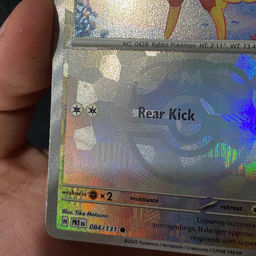Master Ball Lopunny Prismatic Evolutions Cartas Pokemon Tcg Lopunny Master Ball Pattern Inglés