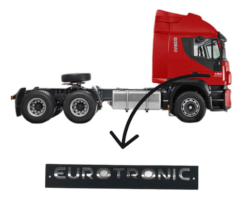 Emblema Lateral Eurotronic Original Iveco Stralis 5801492286