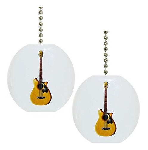 Conjunto 2 Marron Guitarra Solida Ceramica Tirador