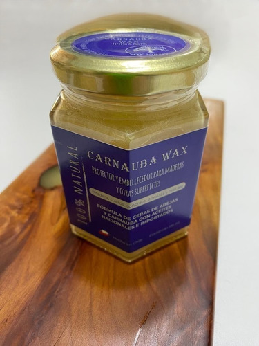 Cera De Carnauba Y Abejas, Sellador Para Maderas Y Cueros.