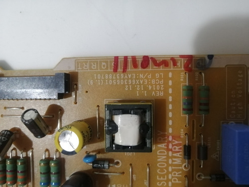 43. Fuente De Poder Eay63788701 / Eax66306501 Tv LG 49uf7700 (Usado)