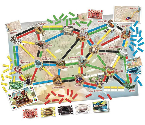 Juego De Mesa Ticket To Ride First Journey | Juego De Estrat
