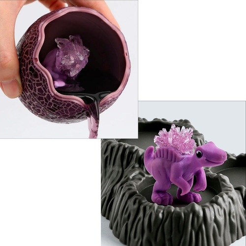 Imagen 5 de 8 de Juego Ciencias Experimento - Cultivo Cristales Dinosaurio
