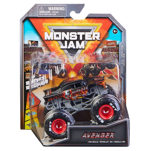 Carritos De Muñecos Monster Jam Avenger 3 + 