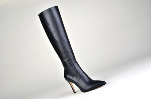 Imagen 6 de 8 de Botas Caña Alta Taco Alto De Mujer De Cuero Zaira - Ferraro