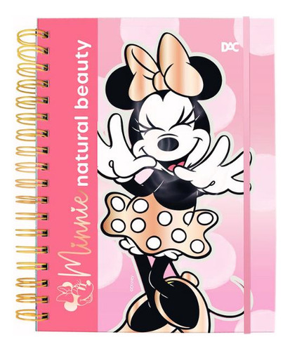 Caderno Smart Inteligente Minnie Espiral Com 10 Divisórias