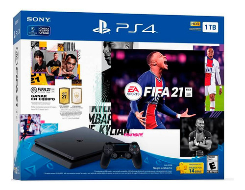 Playstation 4 Slim 1 Tera - Edición Fifa 21 Con +2 Juegos.