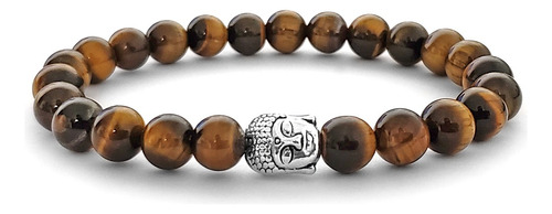 Pulsera Buda Piedra Ojo De Tigre 8mm Iconic Store