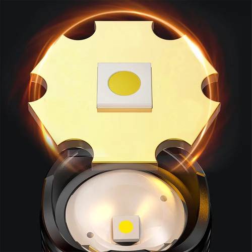 Linternas Led Portátiles Con Carga Usb Y Linterna Con Zoom T