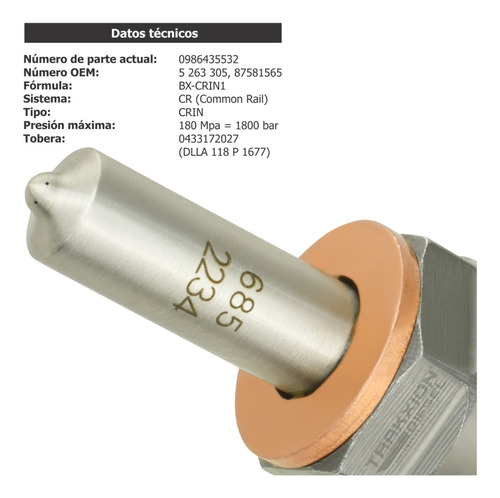 Inyector Diesel 5263305nx, 5263305px Para Cummins 8.3 Isc