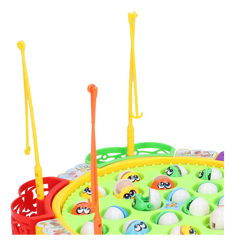 Juego De Pesca, Juego De Pesca Giratorio Con 24 Peces Y 5 Ca