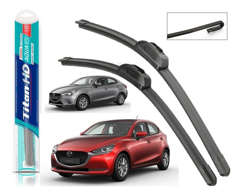 Plumillas Limpiaparabrisas Titan Hd Mazda 2 Skyactiv/sky G 