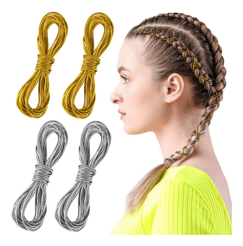 Ancirs 4 Rollos (65.6ft) De Cuerdas Para El Cabello Para Tre