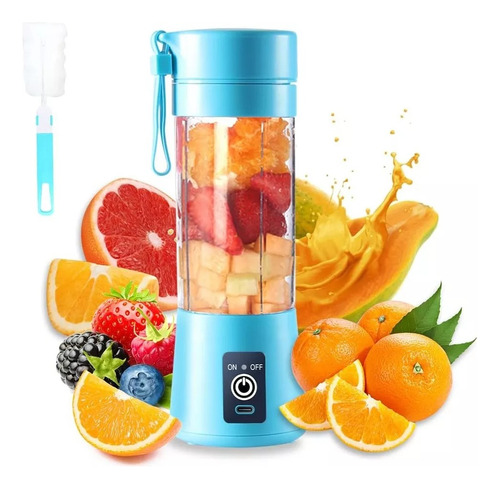 Mini Licuadora Portátil Usb Recargable 380ml Juice Blender A