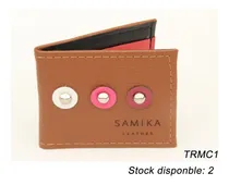 Comprar Tarjetero Doble De Cuero Genuino Samika