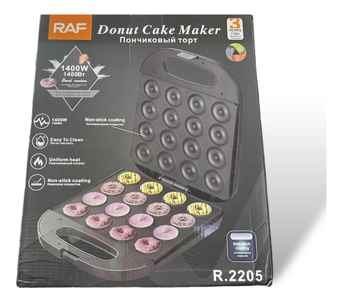Maquina Mini Donas Postres Donuts Antiadherente 16 Pcs