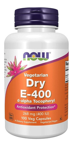 Now Foods | Dry Vitamin E | 400 Iu D-alpha | 100 Veg Caps