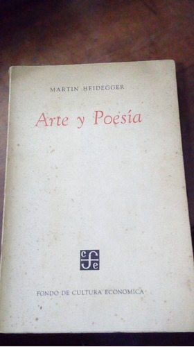 Libro Arte Y Poesía        Martin Heidegger