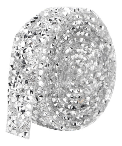 Cadena De Malla De Cristal De 5 Yardas Con Estampado De Diam