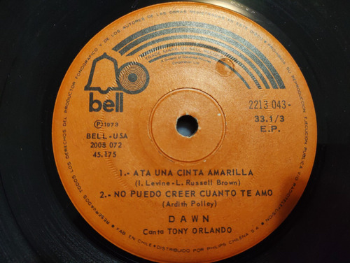 Vinilo Ep De Dawn - Ata Una Cinta Amarilla ( E103-s178 (Usado)