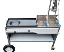 Comprar Carrito De Comida Con Memelera 2 Freidoras Y Cortador P722