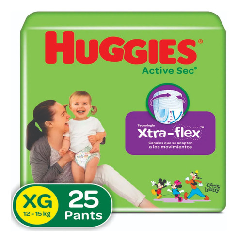 Pañal Huggies Pants 5/xxg X25 - Unidad a $3060