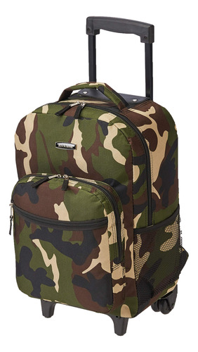 Rockland, Bolsa De Viaje De 17 Pulgadas, Con Ruedas., Camufl