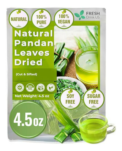 Té De Hojas De Pandan Secas 100% Puro, Sin Cafeína, Vegano