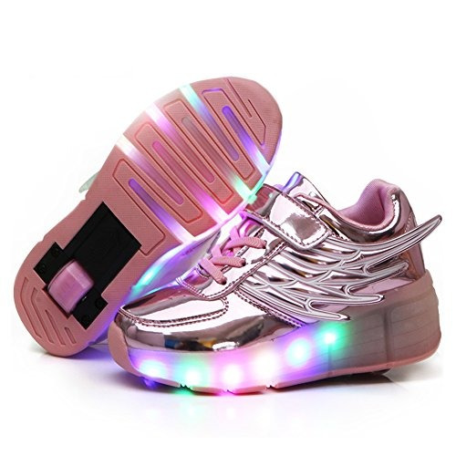 Nsasy Ycomi Girl's Boy's Led Light Up Zapatillas De Skate De