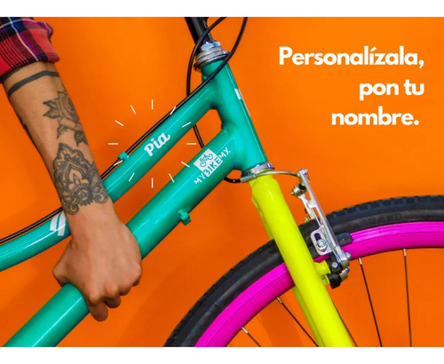 Bicicleta Vintage Urbana 1vel C/ Accesorios Tu Nombre