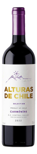 Vinho Chileno Alturas De Chile Selection Carmenére - 3 Un