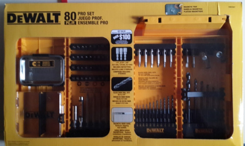 Juego De 80 Puntas De Taladro Destornillador Dewalt Nuevo
