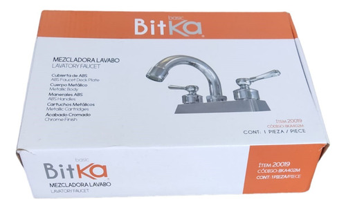 Llave Mezcladora Para Lavabo Con Manerales De Llave Bitka