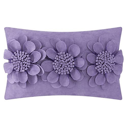 Funda De Almohada Decorativa De Flores 3d Hecha Mano, C...