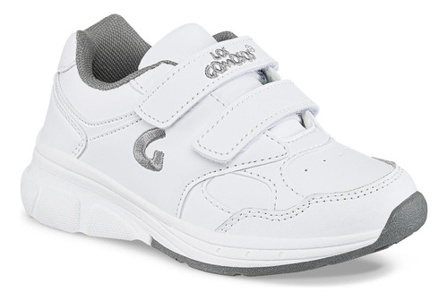 Zapatos Colegio Gomyschool V New Blanco Para Niño Y Niña Los