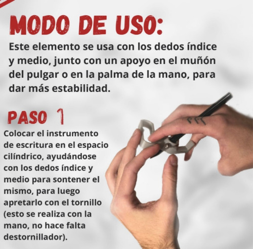 Prótesis Para Escritura. Amputación Proximal