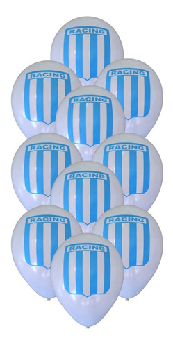 Globos Racing Impresos X 10u